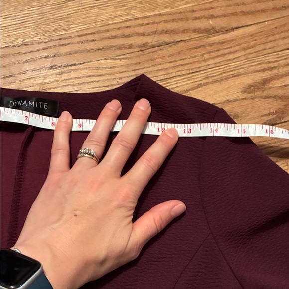 Dynamite Deep Burgundy Long Sleeve Dress - Picture 8 of 13